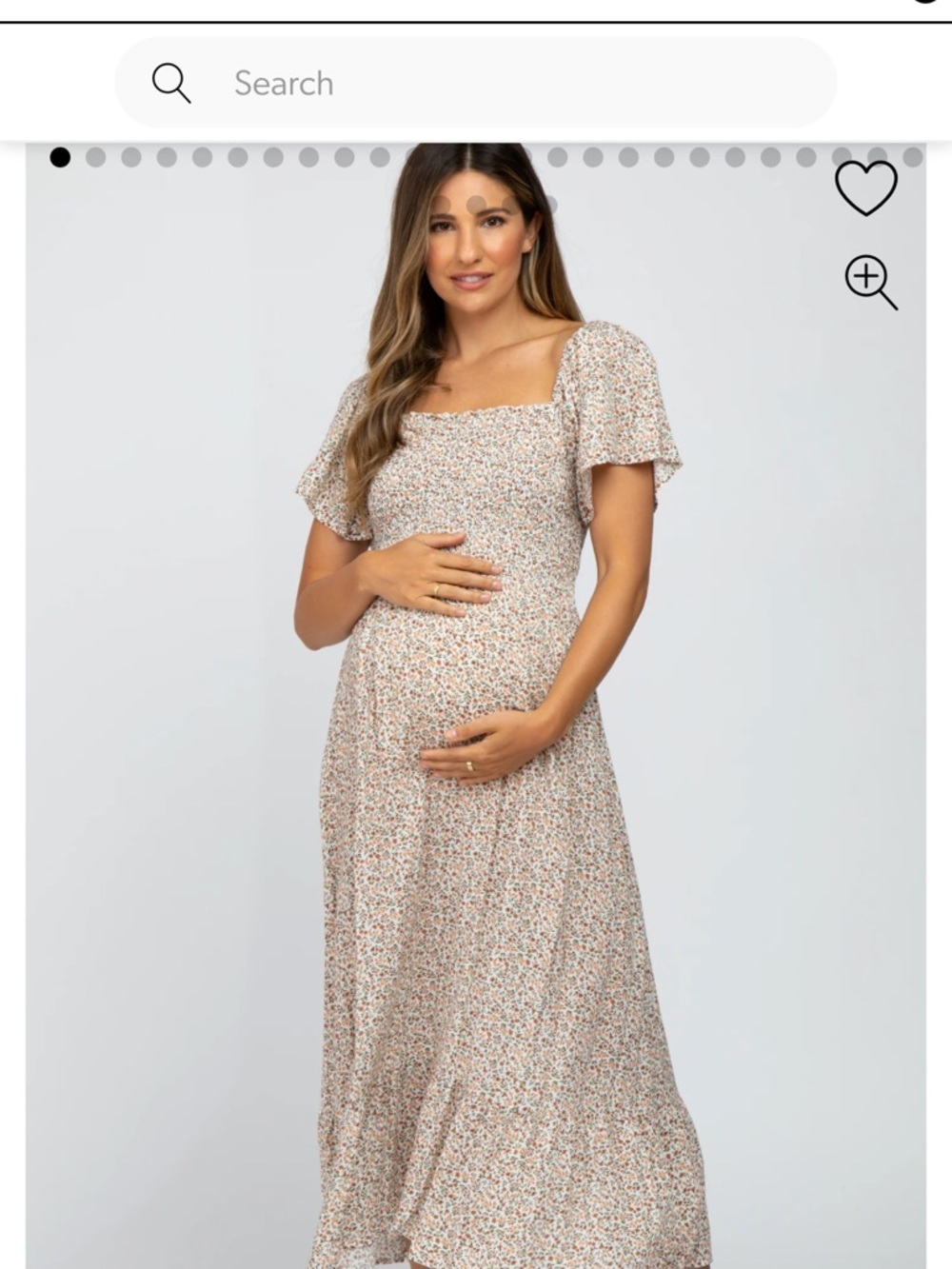 Pink blush maternity dress